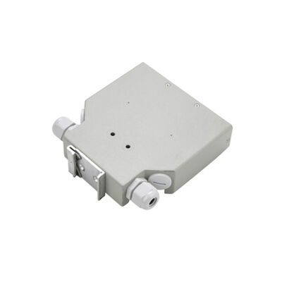 coffret d'extrémité optique montable de rail de vacarme de fibre de Dinrail en métal 6-Port