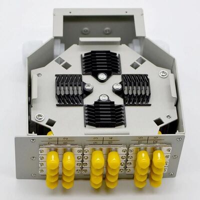 24 coffrets terminaux d'adaptateur de duplex de St du tableau de connexions de câble optique de fibre de rail du noyau DIN 12