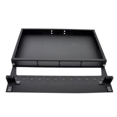 module de cassette de 1U MTP 96F MPO au noir de bâti de support de tableau de connexions de LC