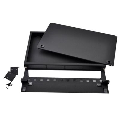 module de cassette de 1U MTP 96F MPO au noir de bâti de support de tableau de connexions de LC