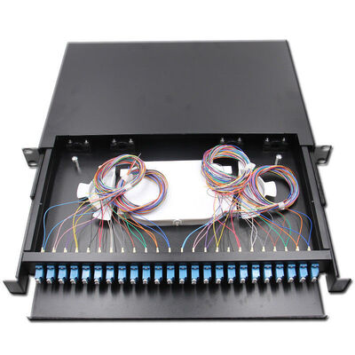 Joint optique gauche de tiroir de la boîte 24Core de clôture de tableau de connexions de fibre d'ODF 24