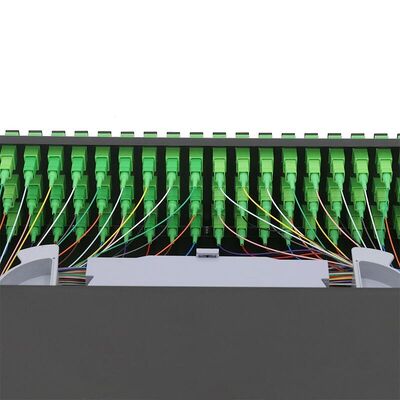 19 tableau de connexion des fibres de noyau de la clôture ODF 72 de bâti de support de pouce 2U glissant le type