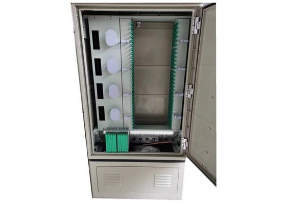 Cabinet de distribution extérieur optique fixé sur piédestal de Cabinet de fibre IP65