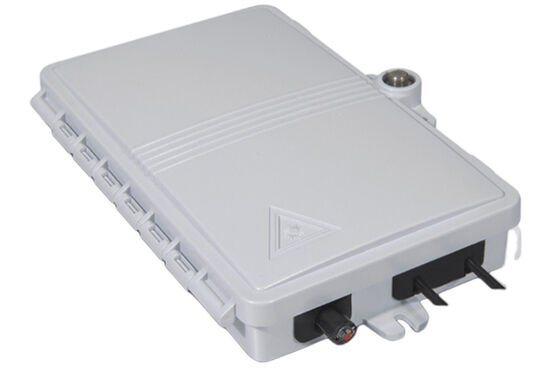 gris-clair matériel extérieur/d'intérieur d'ABS de PC de boîte à bornes optique de la fibre 2Port FTTH