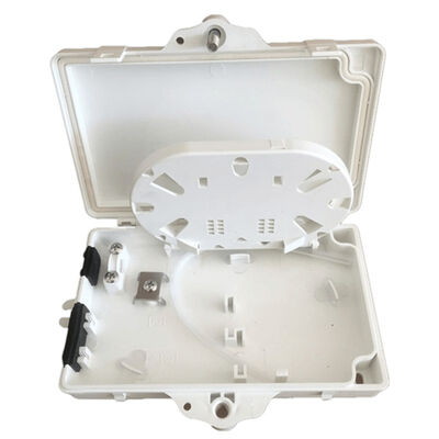 gris-clair matériel extérieur/d'intérieur d'ABS de PC de boîte à bornes optique de la fibre 2Port FTTH