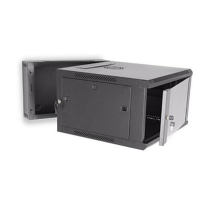 Porte 6U en verre du Cabinet 1.2mm de support de bâti de mur de support de serveur de châssis