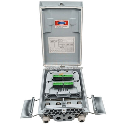Diviseur gris-clair optique de PLC 1x8 de boîte de diviseur de fibre de SM/millimètre