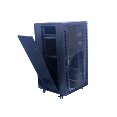 les données profondes de 600mm parquettent le Cabinet debout de serveur du Cabinet SPCC 18U de réseau