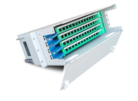 Tableau de connexions optique gauche de fibre de Singemode 48 optiques d'unité de distribution d'ODF LC