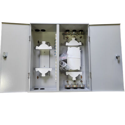 Montage murale 72 Fibres optiques cadre de distribution métallique double porte double serrure