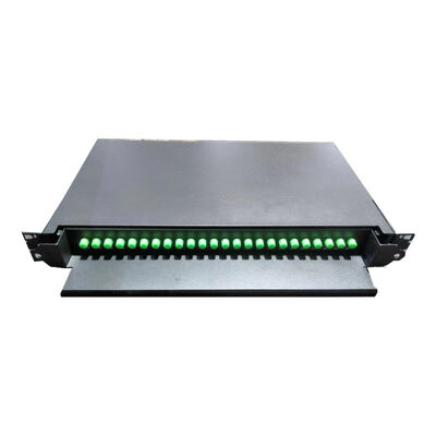 24C FC APC Panel de patch optique pour le comptage des fibres pour les fibres G652D / G657A1