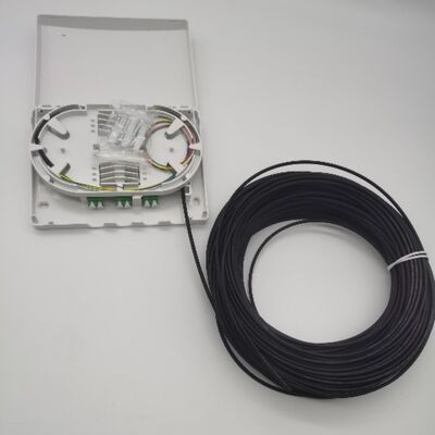 6Cores LC/APC boîte de distribution optique pré-connectée 6Fibres sortie murale boîte de prise de courant