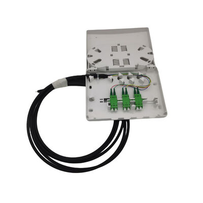 Kit de boîte de terminaison de fibres compactes à 6 ports selon la sortie de paroi choisie