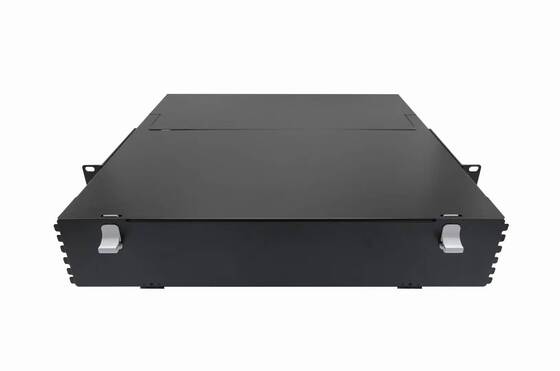 Panneau de brassage ODF châssis 2U 288 cœurs MTP MPO -LC, type coulissant pour 24 cassettes