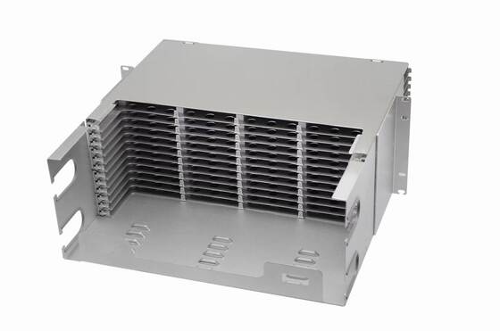 4U 576 Noyaux MTP MPO -LC Panneau de patch ODF Chassis boîtier Type coulissant pour 48 cassettes