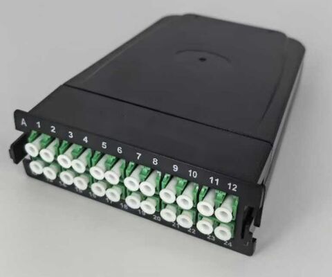 24 cœurs MPO-LC MTP-LC SM OM3 OM4 Om5 cassettes de sortie Modules en plastique