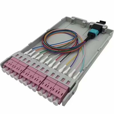Modules de cassettes breakout MPO-LC MTP-LC SM OM3 OM4 OM5 en plastique à 12 cœurs