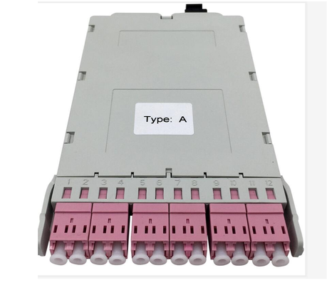 Modules de cassettes breakout MPO-LC MTP-LC SM OM3 OM4 OM5 en plastique à 12 cœurs