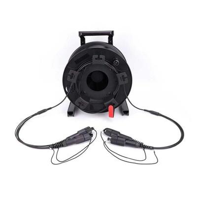Bobine de câble à fibre optique blindé tactique monomode OS2 4 6 8 12 24 cœurs LC SC TPU Patch Cord pour mur LED Novastar