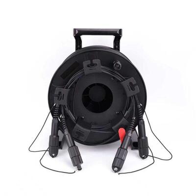 150M Tac Fiber TPU Armord Tactical Fiber Single-Mode 4/6/8/12 Chaîne de câbles sur rouleau avec connecteurs SC LC ST pour la diffusion en direct