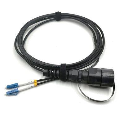Cordon de raccordement blindé étanche FTTA ODVA LC vers DLC UPC APC 5,0 mm pour extérieur